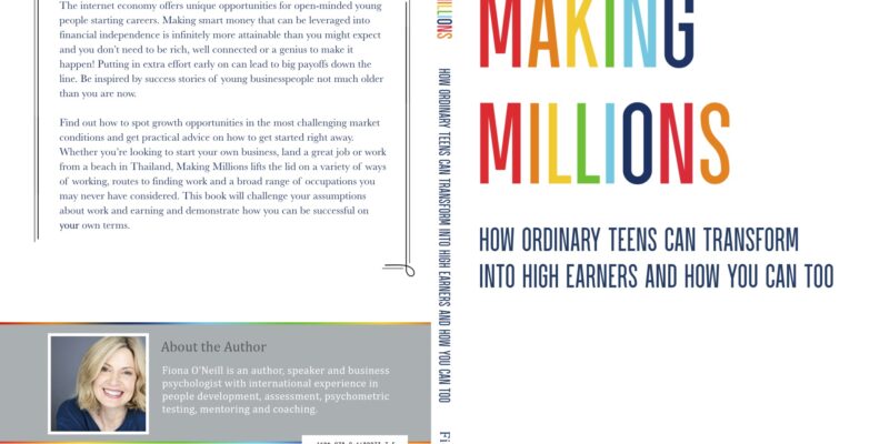 Front and back cover of Making Millions book